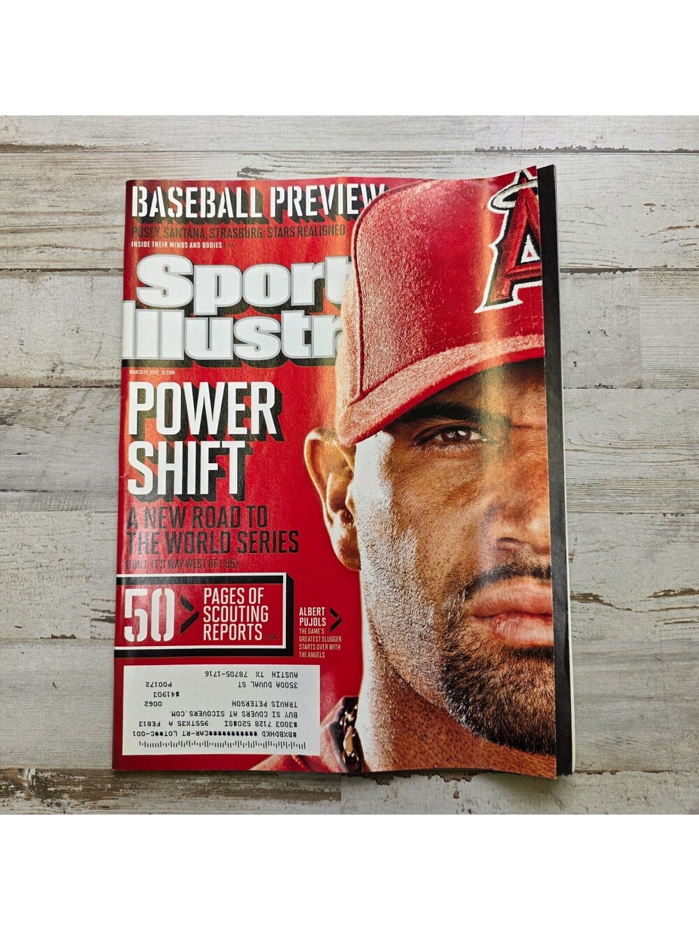 Sports Illustrated March 26, 2012 Baseball Preview Albert Pujols - Angels